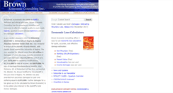 Desktop Screenshot of browneconomic.com